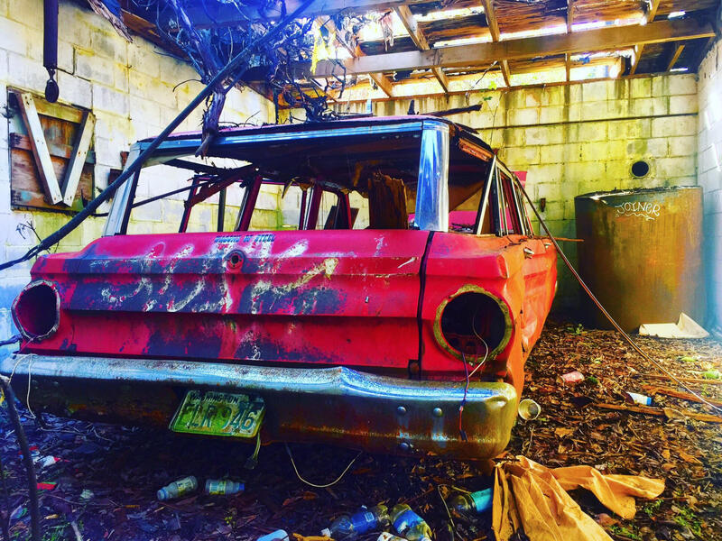 Red Ford Wagon